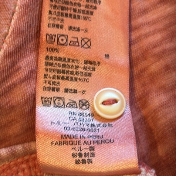 Tommy Bahama Solerno Island Modern Fit Peach Cotton Polo Shirt Size Large - Picture 14 of 14